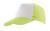 5 segmentowa czapka SHINY, biały, zielony