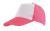 5 segmentowa czapka SHINY, biały, różowy