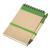 Notes eco 90x140/70k gładki z długopisem, zielony, beżowy