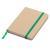 Notatnik 90x140/80k kratka Lisboa Mini, zielony, beżowy