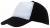 5 segmentowa czapka baseballowa BREEZY, biały, czarny