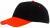 5 segmentowa czapka baseballowa SPORTSMAN, czarny, pomarańczowy