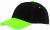 5 segmentowa czapka baseballowa SPORTSMAN, czarny, zielony